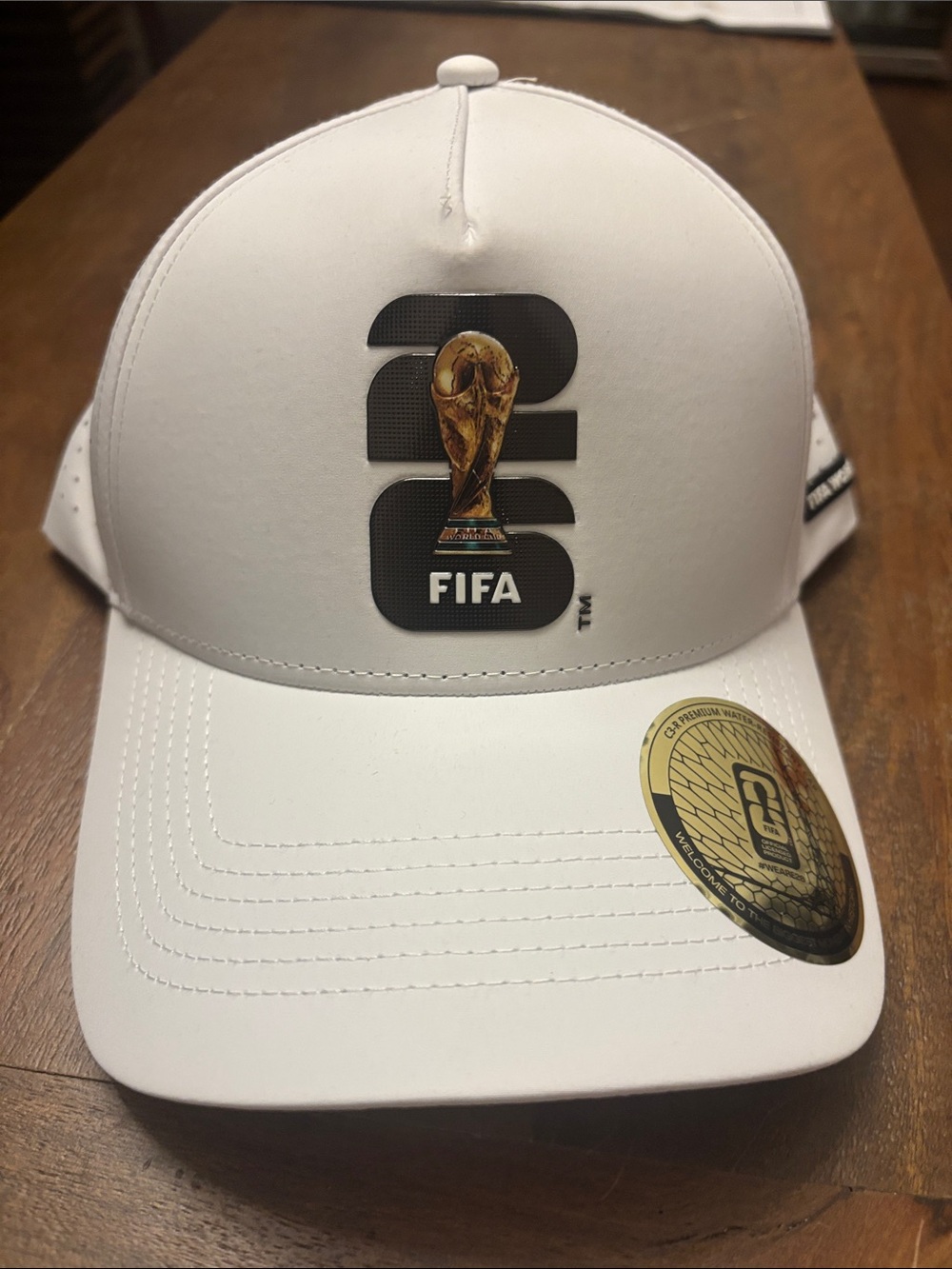 FIFA World Cup Trophy White Snapback Hat
